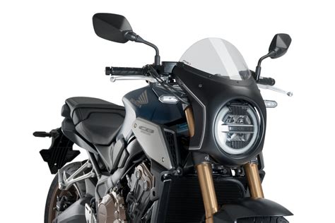 楽天市場プーチ Puig レトロ セミフェアリング スクリーン CB650R CB1000R 2018 クリアモトパーツ 楽天市場店