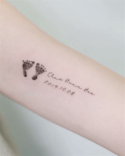 Baby Footprint Tattoo Ideas For Mom