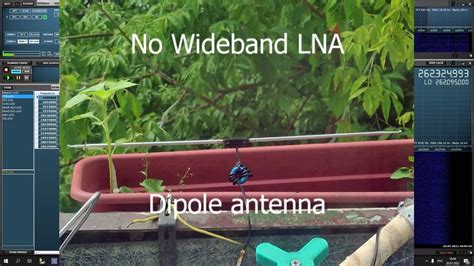 Satcom Dipole Antenna And Rtl Sdr Wideband Lna Youtube