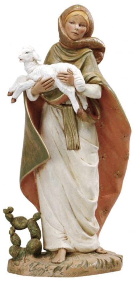 Donna Con Agnello 45 Cm Sollazzo Maranatha Arredi Liturgici