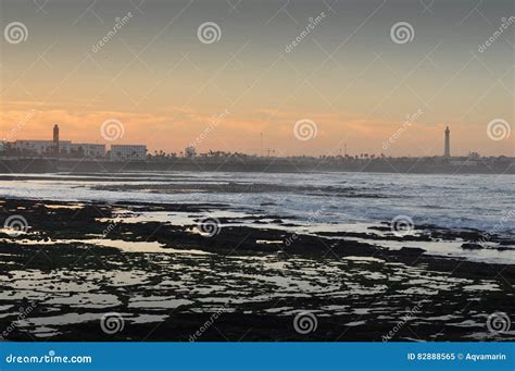 Sunset in Casablanca stock image. Image of beauty, design - 82888565