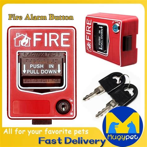 Vdc Fire Alarm System Manual Call Point Button Station Fire Push In