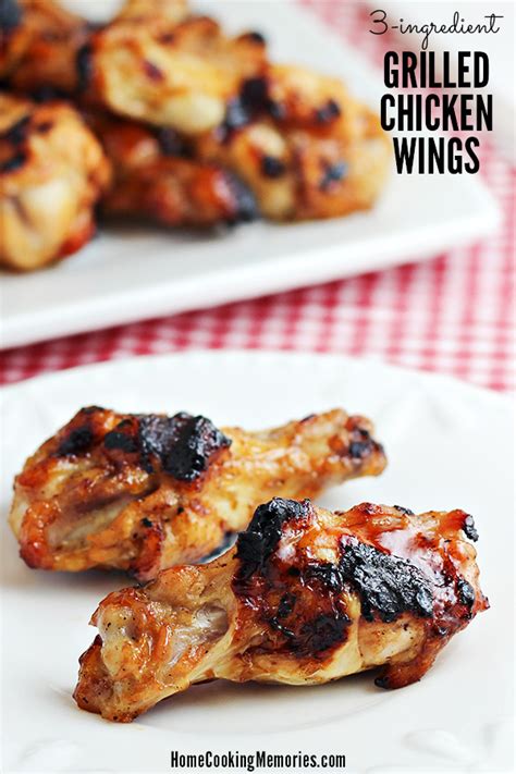 3 Ingredient Grilled Chicken Wings Recipe