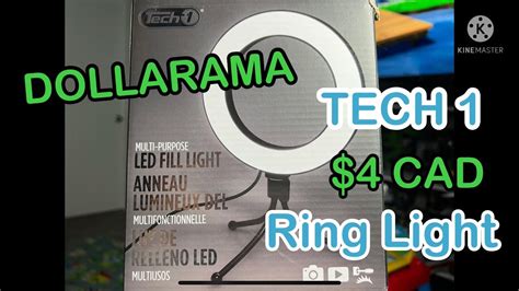 Dollarama Tech1 Led Ringlight Unboxing And Review Youtube