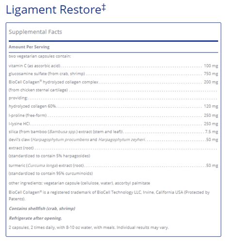 Ligament Restore Pure Encapsulations