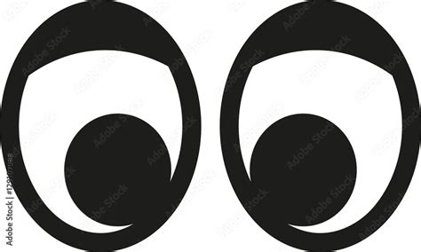 cartoon eyes  eyelid stock vector adobe stock