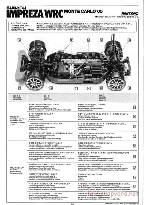 Tamiya Manual Subaru Impreza Wrc Monte Carlo Drift