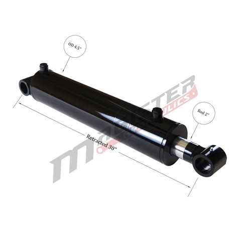 Bore X Stroke Hydraulic Cylinder Welded Cross Tube Double Acting