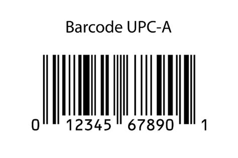 Upca Barcode Isolated On White Background Vector Stock Illustration ...