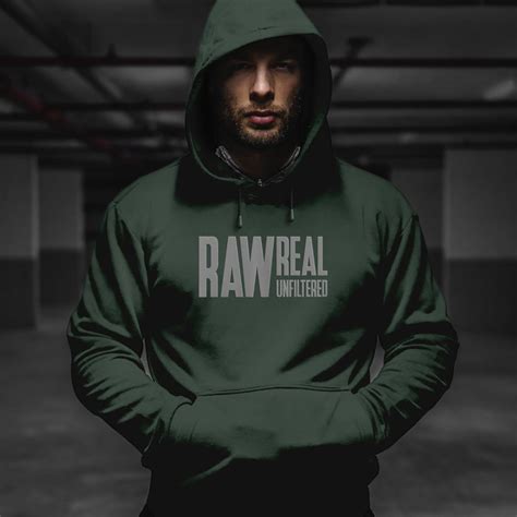 Beardo Raw Real Unfiltered Hoodie Green Beardo India