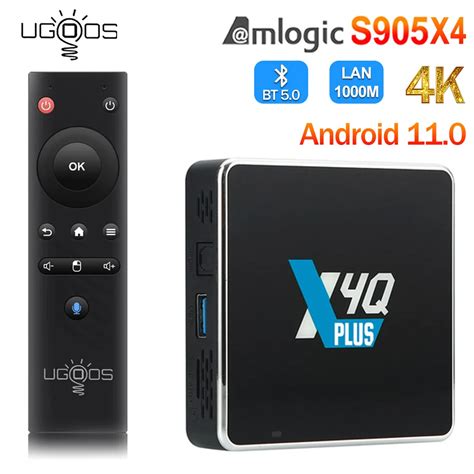 Ugoos Boîtier Tv Série X4q Android 11 0 Amlogic S905x4 X4q Plus Pro