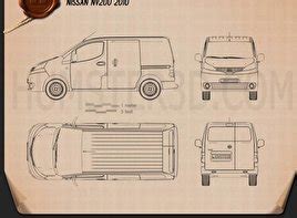 nissan urvan nv lwb hr  blueprint  png  vehicles
