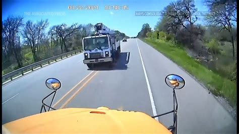 Dashcam Video Shows Deadly Texas School Bus Crash After Cement Truck