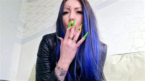 Good Morning With A Smoking Fetish From A Hot Dominatrix Brunette Porn Feat Dominatrix Nika