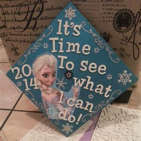 Elsa Graduation Cap Graduation Cap Designs Graduation Cap Cap Design