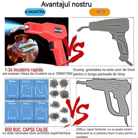 Pistol Profesional Pentru Lipit Sudat Plastic Vaxiuja W