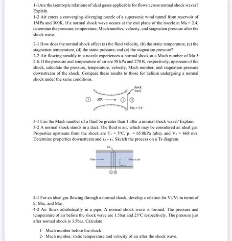 Solved 1 1Are The Isentropic Relations Of Ideal Gases Chegg