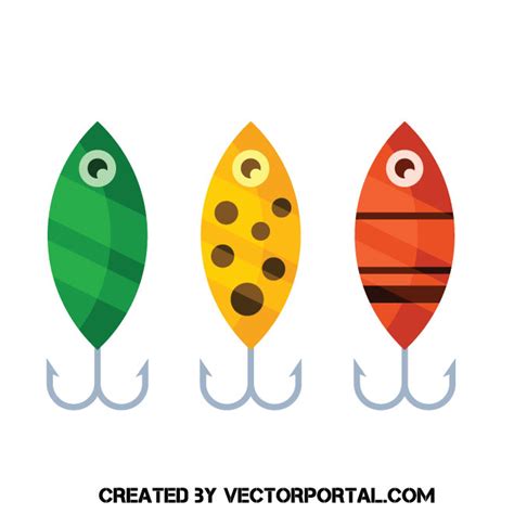 Fishing Lures Royalty Free Stock Svg Vector