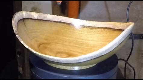 Woodturning A Beautiful Thin Walled Laburnum Natural Edge Bowl YouTube