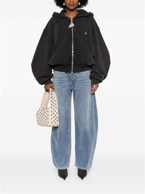 Alexander Wang Oversized Rounded Jeans Blue Farfetch