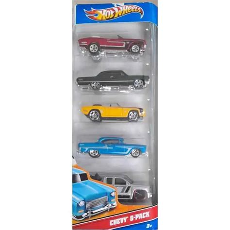 Embalagem Danificada Hot Wheels Pack De 5 Chevy Universo Hot Wheels