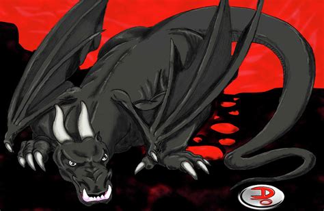 Black Dragon Digital Art By Darrell Merrill Fine Art America