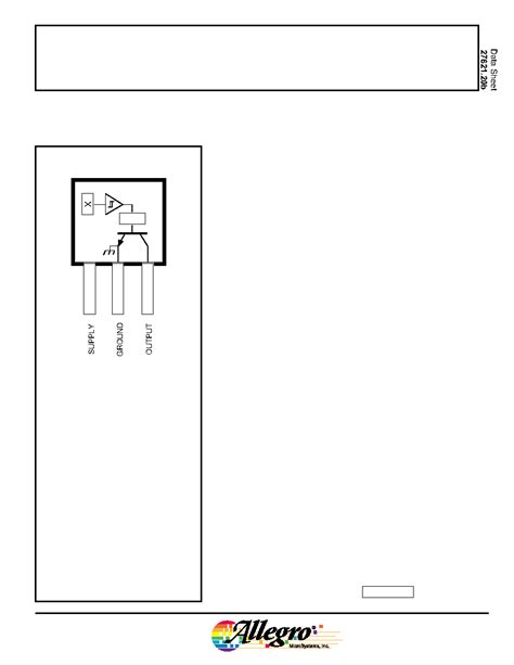 Datasheet Pages Allegro Chopper Stabilized Precision Hall