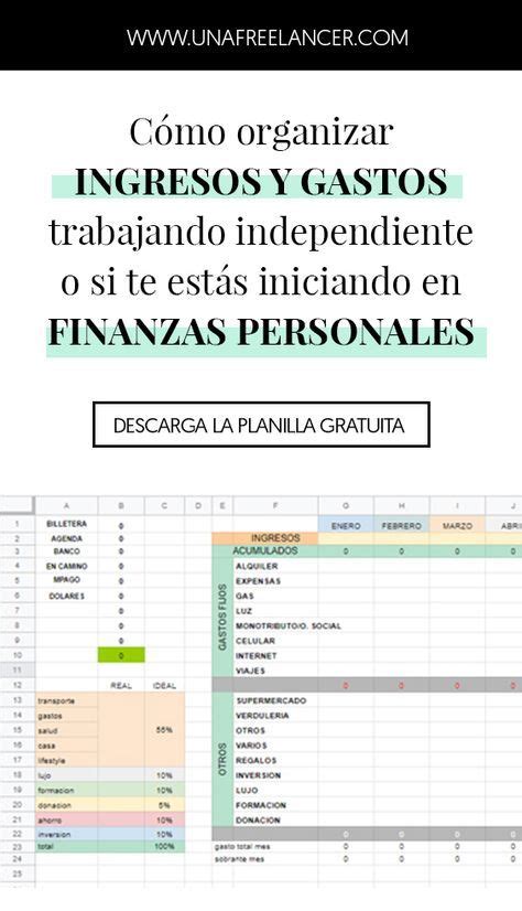 Para Freelancers O Quienes Quieren Organizar Sus Finanzas Personales