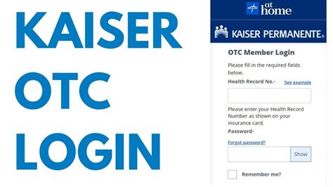 Kaiser Medline Otc Login Benefit Card Geisinger Catalog Youtube