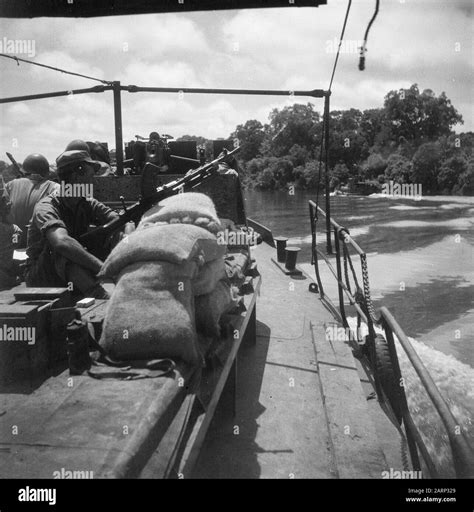 View From A Patrol Boat On Another Boat On A River Date 19470101