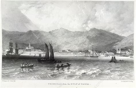 Trinidad, from the Gulf of Paria - Stock Image - C018/3316 - Science ...