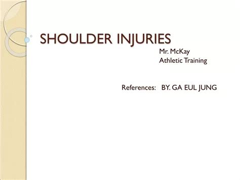 Ppt Shoulder Injuries Powerpoint Presentation Free Download Id 9396374