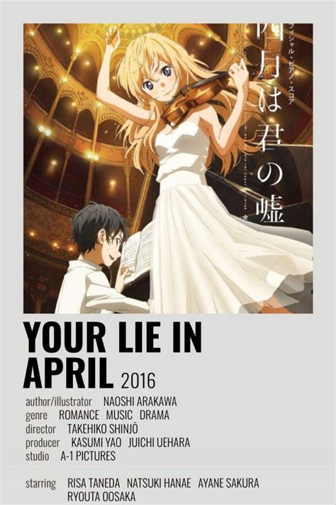 Your Lie in April | Anime romance, Anime printables, Anime shows