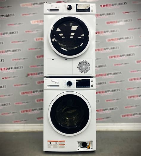 Midea 24” Front Load Washer And Dryer Set Mlh27n4awwc Mle27n4awwc For