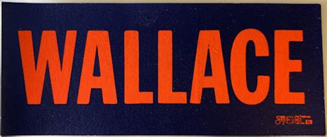 George Wallace Mini Bumper Sticker From The 1968 Campaign