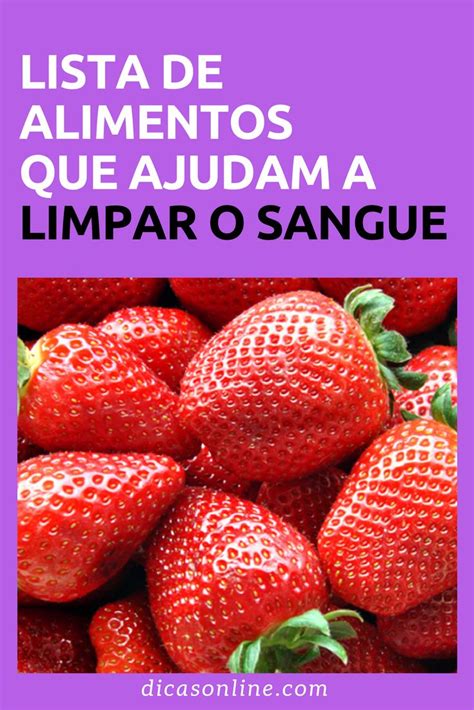 Alimentos Que Limpam O Sangue