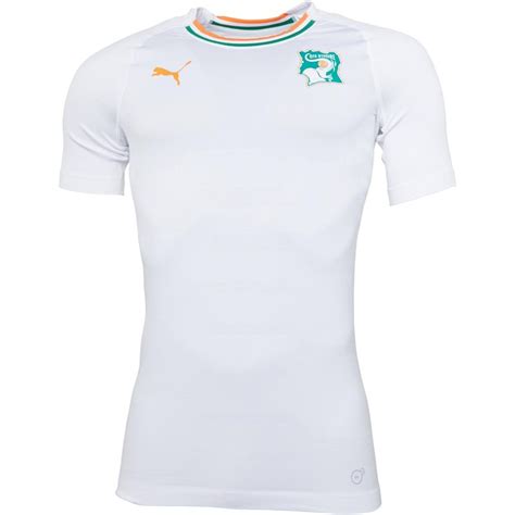 Buy Puma Mens Fif Ivory Coast Evoknit Player Issue Away Jersey Puma