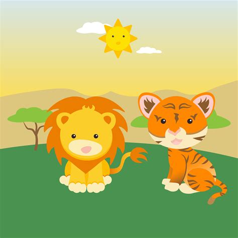 FREEBIE lion tiger animals clipart PNG by danieladenny on DeviantArt