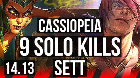 Cassiopeia Vs Sett Top Solo Kills Rank Cassio Games