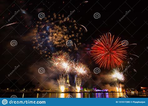 New Year Countdown Fireworks 2018 Stock Image - Image of countdown ...