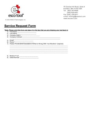 Fillable Online A Unit Of Esco Technologies Inc Fax Email Print