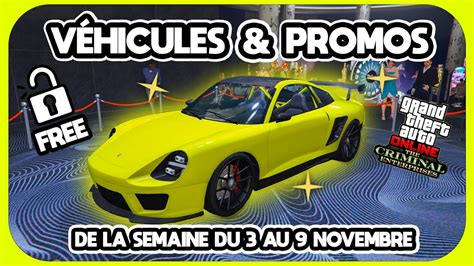 GTA ONLINE LES NOUVEAUTÉS Promos et Bonus DE LA SEMAINE DU 3 AU