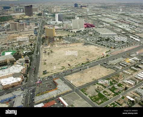 Las Vegas Strip Skyline View From The Stratosphere Hotel Stock Photo