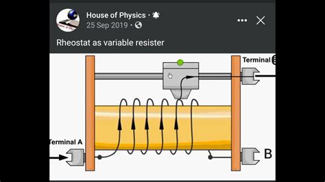 Rheostat As Variable Resistor And Potential Divider Youtube