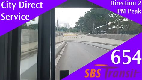 Singapore Sbs Transit City Direct Bus Service Route Visual Pm Peak