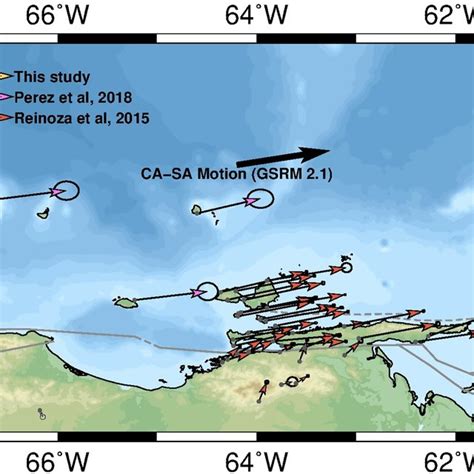 Global Positioning System Gps Velocities In The Itrf South