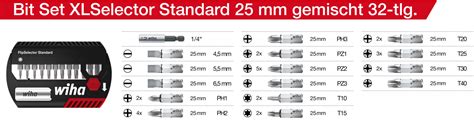 Wiha Xlselector Standard Gemischt Teilig Ab