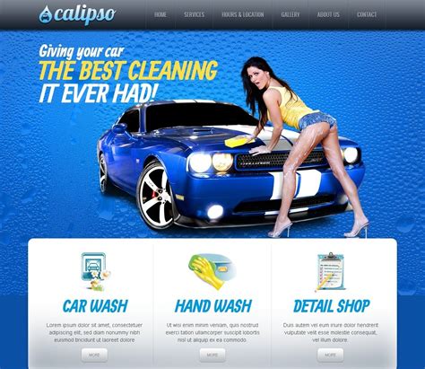 Car Detailing Website Template