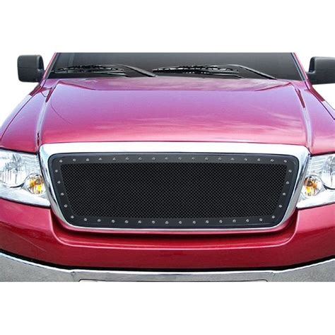 Apg Ford F Pc Rivet Style Black Mm Wire Mesh Main Grille