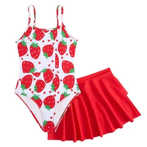 RUTAYY Girl S PCS Flower Printing Swimsuit Bathing Suit High Waist Bikini Sets With Cover Up